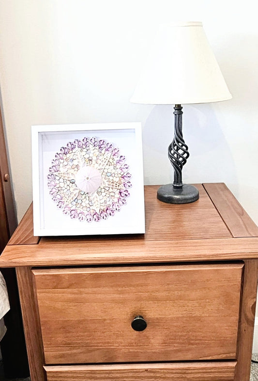 Sliced Shell, Urchin & Mother of Pearl 8.5x8.5