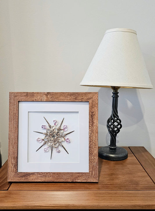 Sliced Orchid Shells & Strombus 9.5x9.5