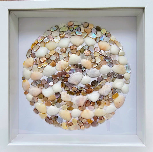 Mother of Pearl & Cay Cay Shells 8.5x8.5