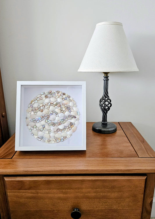 Mother of Pearl & Cay Cay Shells 8.5x8.5