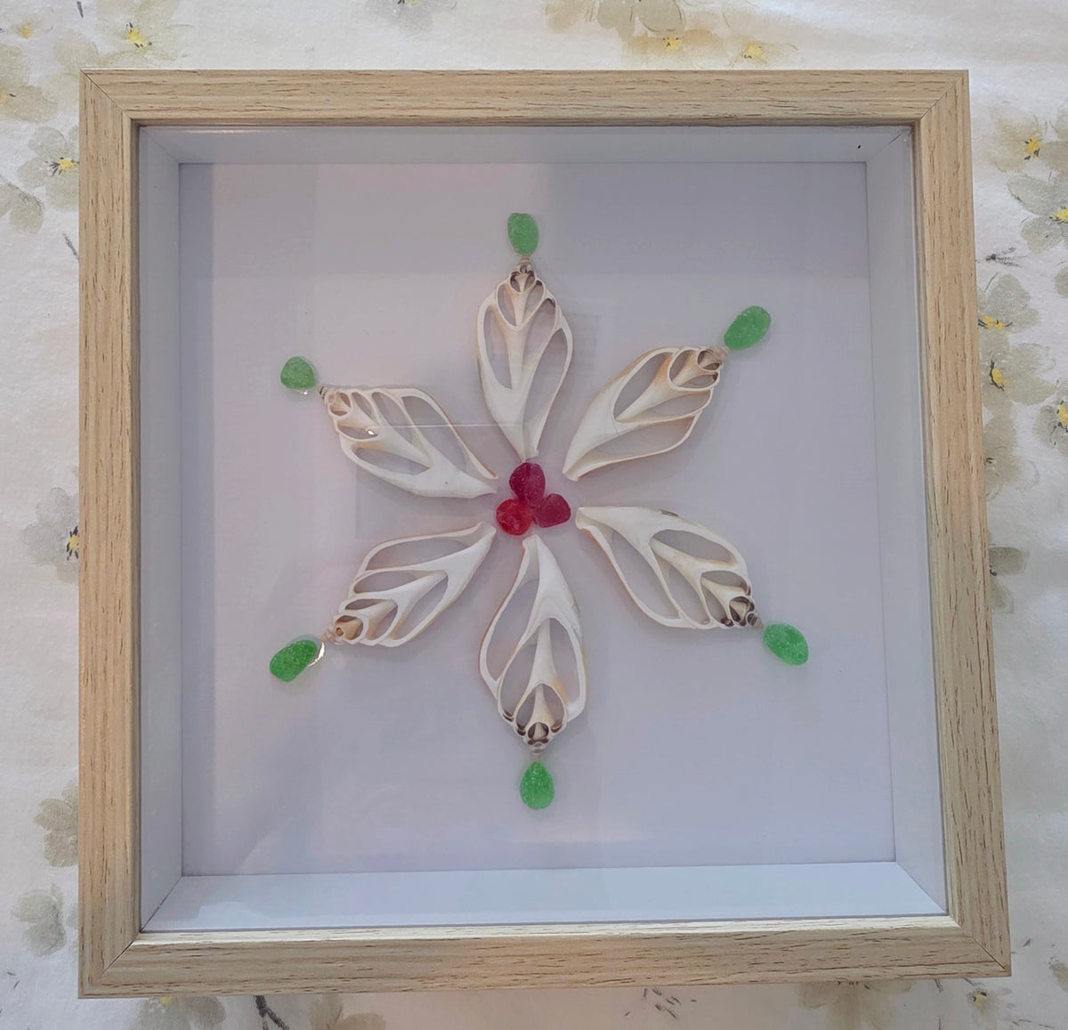 Sliced Shell and seaglass
